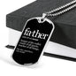 Father Noun-Tag Necklace - Custom Heart Design