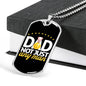 Dad not just any man-Tag Necklace - Custom Heart Design