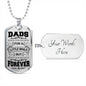 Dads hold our hearts forever. - Custom Heart Design