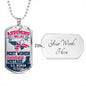 Woman Veteran-Tag Necklace - Custom Heart Design