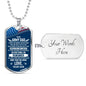Army Dad, From Son-Tag Necklace - Custom Heart Design