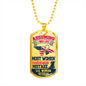 Woman Veteran-Tag Necklace - Custom Heart Design