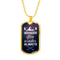 Wander often-Tag Necklace - Custom Heart Design