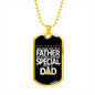 Any man can be a father-Tag Necklace - Custom Heart Design