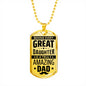 Behind every great daughter is an amazing Dad. - Custom Heart Design