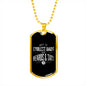 Cool Dads have beards and tats Tag Necklace - Custom Heart Design