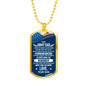 Army Dad, From Son-Tag Necklace - Custom Heart Design