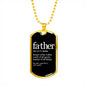 Father Noun-Tag Necklace - Custom Heart Design
