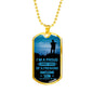 I'm a proud Army Dad, From Son-Tag Necklace - Custom Heart Design