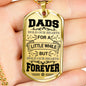 Dads hold our hearts forever. - Custom Heart Design