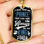 You will always be my King, From Daughter - Custom Heart Design