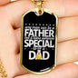 Any man can be a father-Tag Necklace - Custom Heart Design
