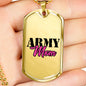Army Mom Necklace - Custom Heart Design