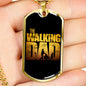 The Walking Dad-Tag Necklace - Custom Heart Design