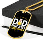 Dad not just any man-Tag Necklace - Custom Heart Design