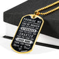 Braver Stronger Smarter, From Mom & Dad-Tag Necklace - Custom Heart Design