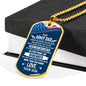 Army Dad, From Son-Tag Necklace - Custom Heart Design