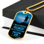 I'm a proud Army Dad, From Son-Tag Necklace - Custom Heart Design