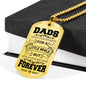 Dads hold our hearts forever. - Custom Heart Design