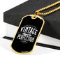 Vintage Aged to Perfection-Tag Necklace - Custom Heart Design