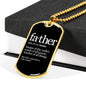 Father Noun-Tag Necklace - Custom Heart Design