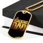The Walking Dad-Tag Necklace - Custom Heart Design