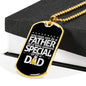 Any man can be a father-Tag Necklace - Custom Heart Design