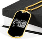 Bad to the bone-Tag Necklace - Custom Heart Design