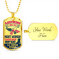 Woman Veteran-Tag Necklace - Custom Heart Design