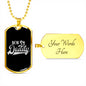 New Daddy-Tag Necklace - Custom Heart Design