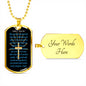 Sentimental Religious Family Prayer Necklace - Custom Heart Design