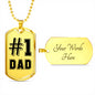 Dad #1 - Custom Heart Design