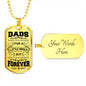 Dads hold our hearts forever. - Custom Heart Design