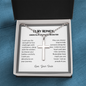 Graduation Cross Necklace for Nephew, from Uncle | Custom Heart Design