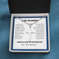 Graduation Cross Necklace for Grandson | Custom Heart Design