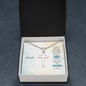 You are a wonderful Grandpa to my kids-Cross Necklace - Custom Heart Design