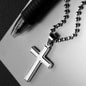 Grandson's Graduation Necklace from Grandma-Silver Cross Necklace - Custom Heart Design