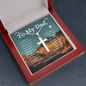 Dad, I am because of you-Cross Necklace - Custom Heart Design
