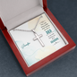 You are a wonderful Grandpa to my kids-Cross Necklace - Custom Heart Design