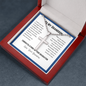 Graduation Cross Necklace for Grandson | Custom Heart Design