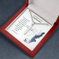 Trust in the Lord-Cross Necklace - Custom Heart Design