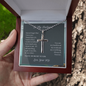 I gave my heart to you-Cross Necklace for Husband | Custom Heart Design