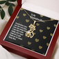 Friendship Giraffe Necklace for Grandma | Custom Heart Design