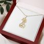Friendship Giraffe Necklace for Sister | Custom Heart Design