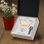 Future Mrs and Mr - Roman Numerals Necklace - Custom Heart Design