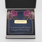The day we married-Roman Numeral Necklace - Custom Heart Design