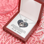 Wife Heart Necklace, Floating Heart Necklace, Beautiful Wife Necklace-I love you more | Custom Heart Design