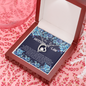 Mom In Law Jewelry, Heart Necklace for Mother in Law, Floating Heart Necklace - Custom Heart Design