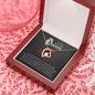 Wife Heart Necklace, Floating Heart Necklace, Beautiful Wife Necklace-My Queen | Custom Heart Design