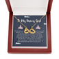 Disney Girl-Infinity Necklace - Custom Heart Design